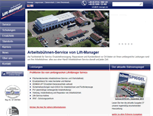 Tablet Screenshot of lift-manager.de